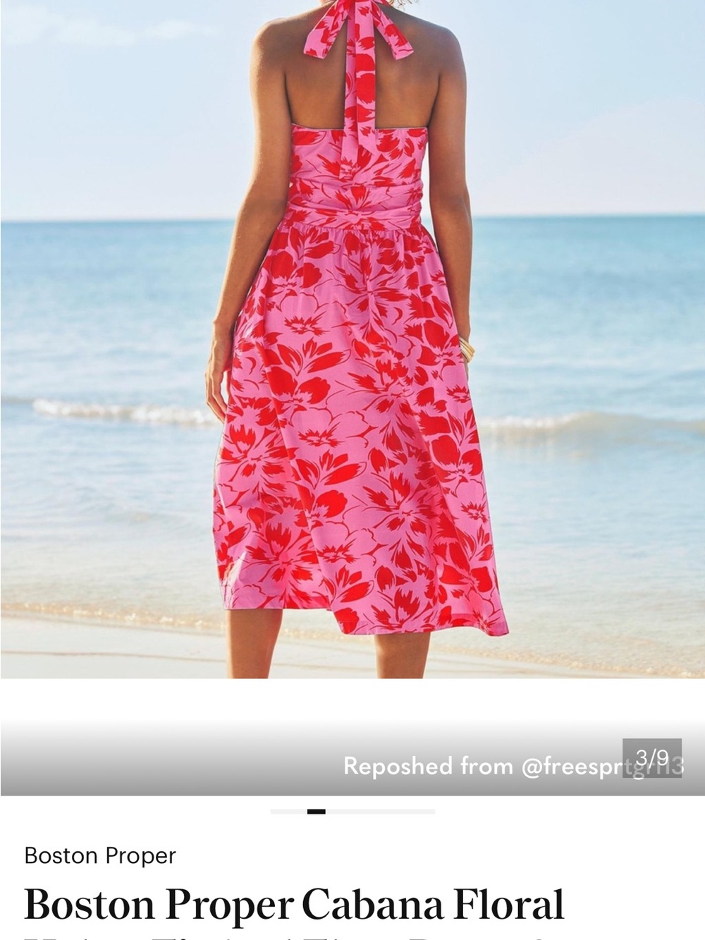Boston Proper Beautiful Halter Dress - Picture 3 of 10